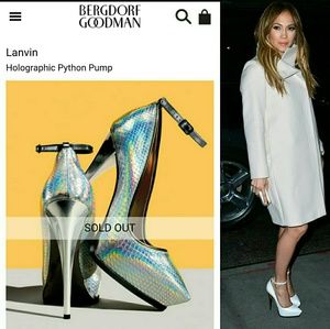 Lanvin Runway Holographic Heels